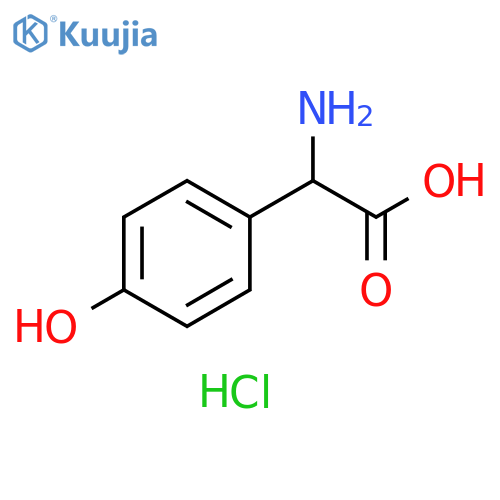 amino(4-hydroxyphenyl)acetic acid hydrochloride structure
