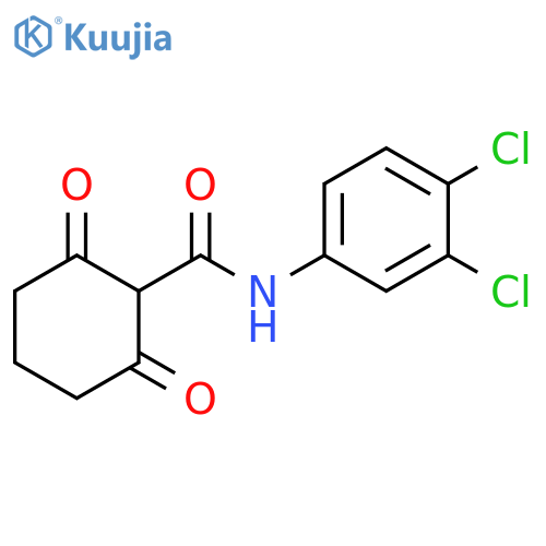Cyclohexanecarboxamide, N-(3,4-dichlorophenyl)-2,6-dioxo- structure