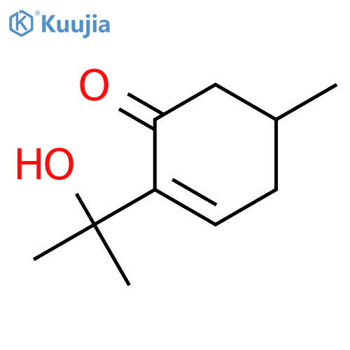 2-Cyclohexen-1-one, 2-(1-hydroxy-1-methylethyl)-5-methyl-, (5R)- structure