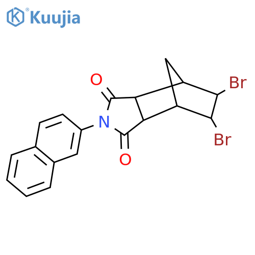 8,9-dibromo-4-(naphthalen-2-yl)-4-azatricyclo5.2.1.0^{2,6}decane-3,5-dione structure