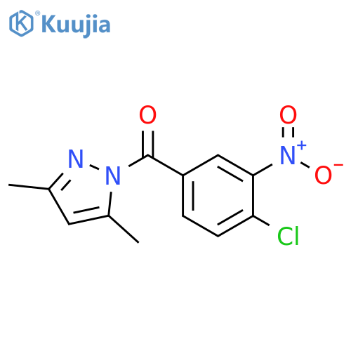 1-(4-chloro-3-nitrobenzoyl)-3,5-dimethyl-1H-pyrazole structure
