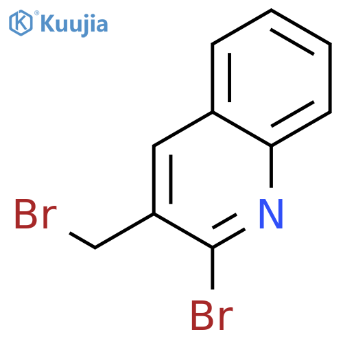 Quinoline, 2-bromo-3-(bromomethyl)- structure