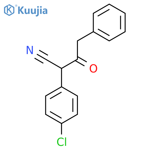 2-(4-Chlorophenyl)-3-oxo-4-phenylbutanenitrile structure