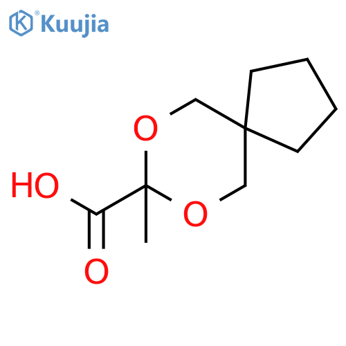 7,9-Dioxaspiro[4.5]decane-8-carboxylic acid, 8-methyl- structure
