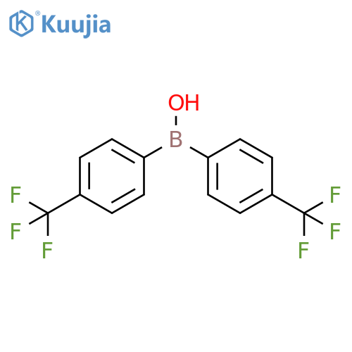 Borinic acid, bis[4-(trifluoromethyl)phenyl]- structure