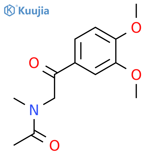 Acetamide, N-[2-(3,4-dimethoxyphenyl)-2-oxoethyl]-N-methyl- structure