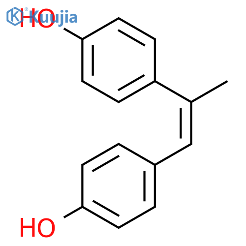 4,4'-Dihydroxy-trans-α-methylstilbene structure