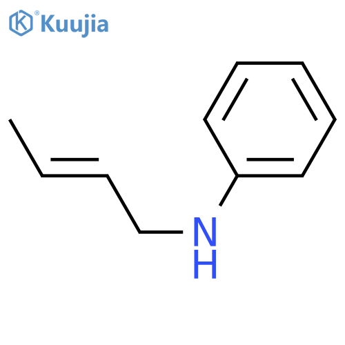 Benzenamine, N-(2E)-2-butenyl- structure