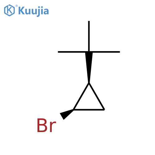 Cyclopropane, 1-bromo-2-(1,1-dimethylethyl)-, cis- structure