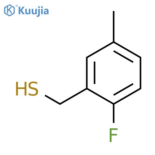(2-fluoro-5-methylphenyl)methanethiol structure