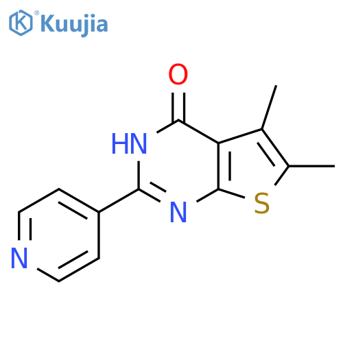 5,6-Dimethyl-2-pyridin-4-yl-3H-thieno[2,3-d]pyrimidin-4-one structure