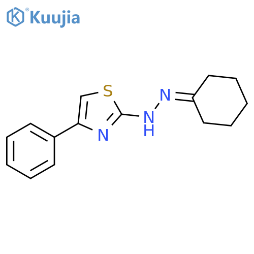 2(3H)-Thiazolone, 4-phenyl-, cyclohexylidenehydrazone structure