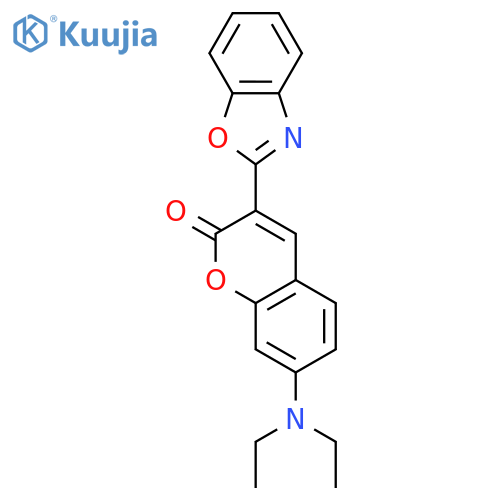 2H-1-Benzopyran-2-one,3-(2-benzoxazolyl)-7-(diethylamino)- structure