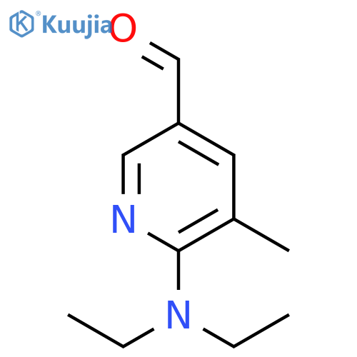 6-(diethylamino)-5-methylpyridine-3-carbaldehyde structure
