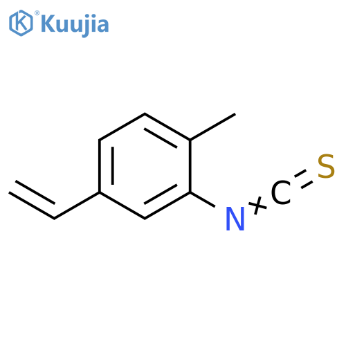 Benzene, 4-ethenyl-2-isothiocyanato-1-methyl- structure