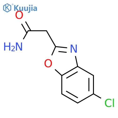2-(5-chloro-1,3-benzoxazol-2-yl)acetamide structure