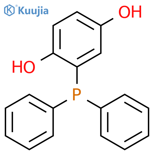 1,4-Benzenediol, 2-(diphenylphosphino)- structure