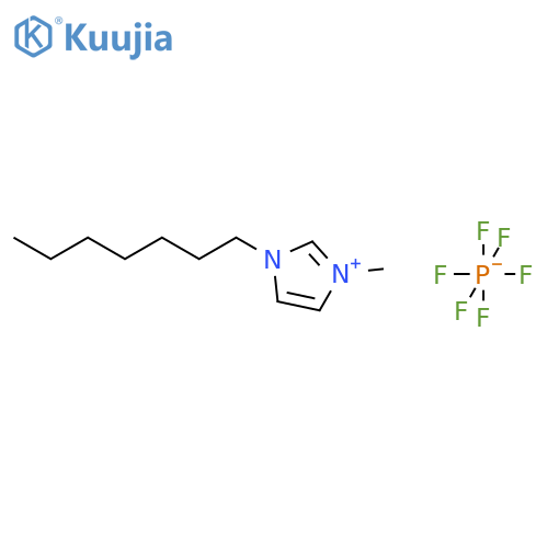 1H-Imidazolium, 1-heptyl-3-methyl-, hexafluorophosphate(1-) structure