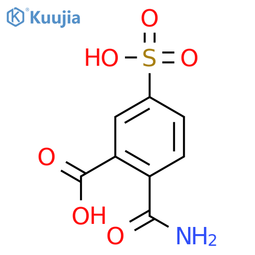 Benzoic acid, 2-(aminocarbonyl)-5-sulfo- structure