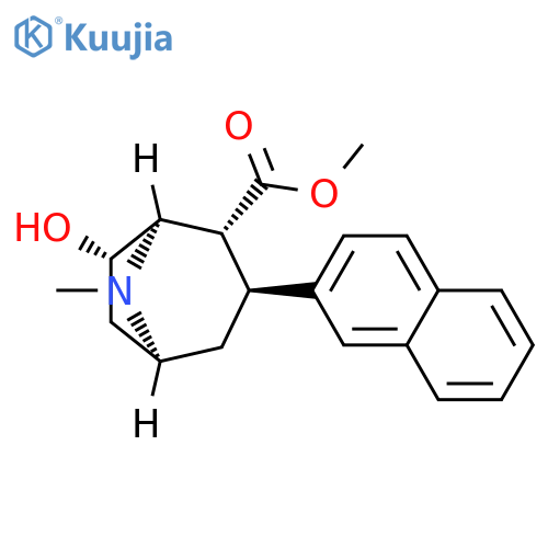 8-Azabicyclo[3.2.1]octane-2-carboxylic acid,7-hydroxy-8-methyl-3-(2-naphthalenyl)-, methyl ester,(1R,2R,3S,5S,7S)-rel- structure