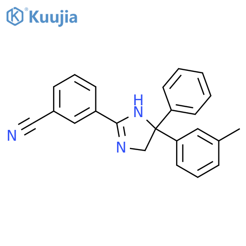 Benzonitrile,3-[4,5-dihydro-4-(3-methylphenyl)-4-phenyl-1H-imidazol-2-yl]- structure