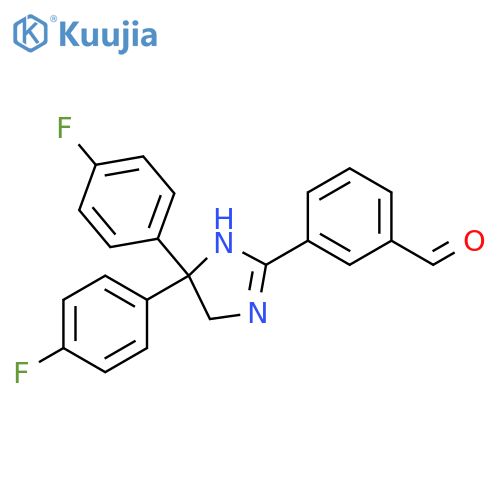 Benzaldehyde, 3-[4,4-bis(4-fluorophenyl)-4,5-dihydro-1H-imidazol-2-yl]- structure