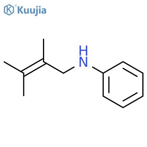 Benzenamine, N-(2,3-dimethyl-2-butenyl)- structure