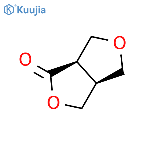 1H,3H-Furo[3,4-c]furan-1-one, tetrahydro-, (3aS,6aR)- structure