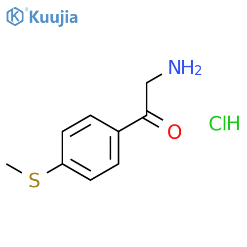2-amino-1-4-(methylsulfanyl)phenylethan-1-one hydrochloride structure