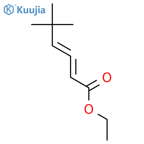2,3-Hexadienoic acid, 5,5-dimethyl-, ethyl ester structure