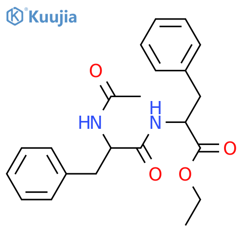 L-Phenylalanine, N-(N-acetyl-L-phenylalanyl)-, ethyl ester structure