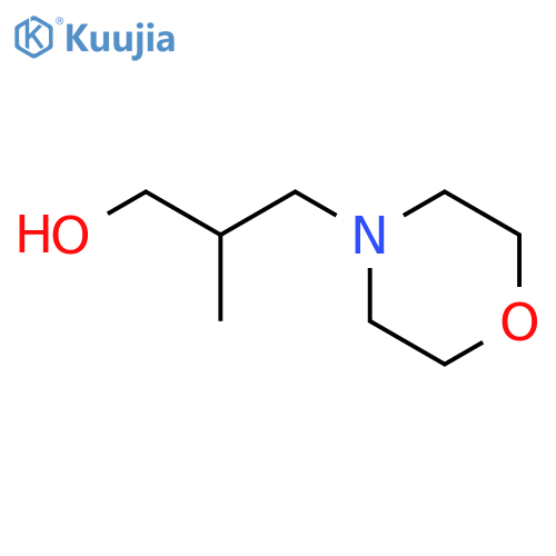 2-methyl-3-(4-morpholinyl)-1-propanol structure