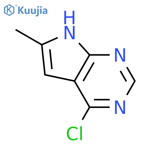 4-Chloro-6-methyl-7H-pyrrolo[2,3-d]pyrimidine structure