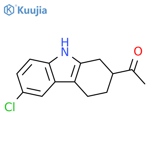 Ethanone, 1-(6-chloro-2,3,4,9-tetrahydro-1H-carbazol-2-yl)- structure