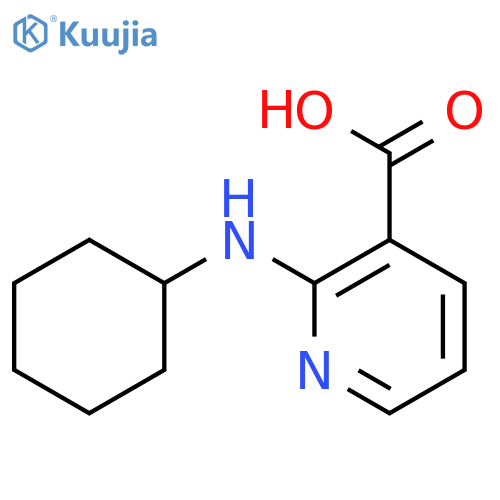 2-(Cyclohexylamino)nicotinic acid structure