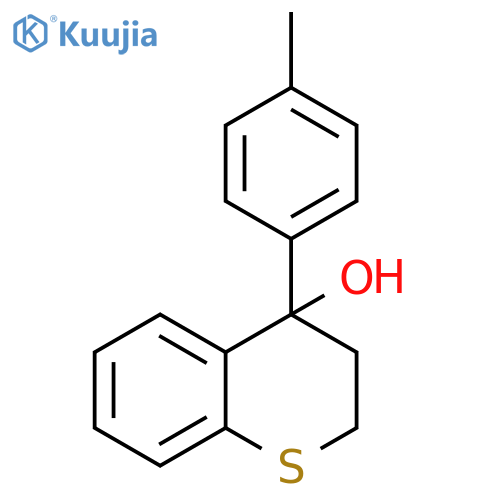 2H-1-Benzothiopyran-4-ol, 3,4-dihydro-4-(4-methylphenyl)- structure