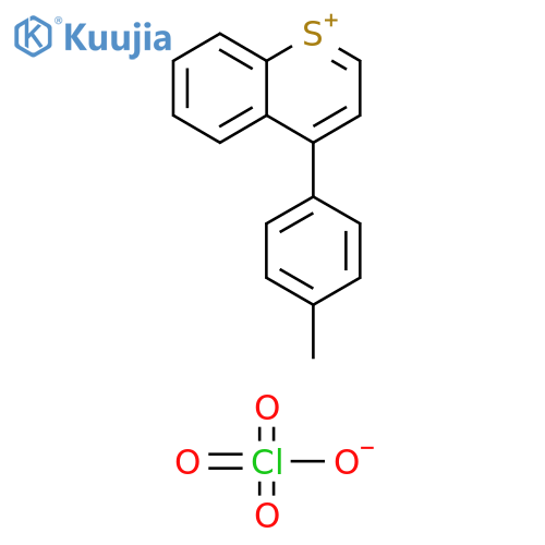 1-Benzothiopyrylium, 4-(4-methylphenyl)-, perchlorate structure