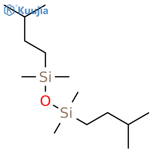 Disiloxane, 1,1,3,3-tetramethyl-1,3-bis(3-methylbutyl)- structure