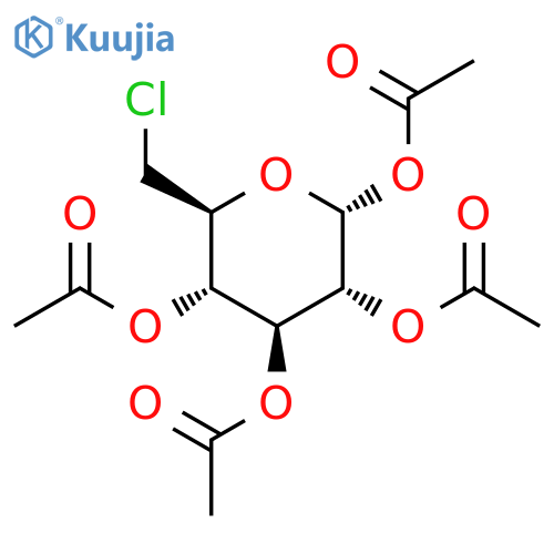 1,2,3,4-Tetra-O-acetyl-6-chloro-6-deoxy-α-D-glucopyranose structure