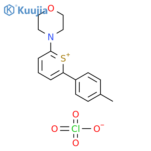 Thiopyrylium, 2-(4-methylphenyl)-6-(4-morpholinyl)-, perchlorate structure