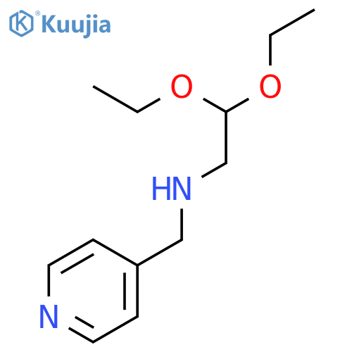2,2-Diethoxy-N-(pyridin-4-ylmethyl)ethanamine structure