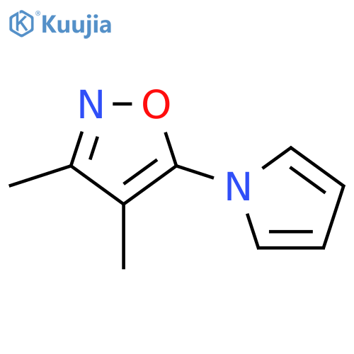 Isoxazole,3,4-dimethyl-5-(1h-pyrrol-1-yl)-(9ci) structure