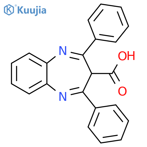 3H-1,5-Benzodiazepine-3-carboxylic acid, 2,4-diphenyl- structure