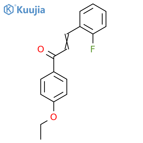 1-(4-Ethoxyphenyl)-3-(2-fluorophenyl)prop-2-en-1-one structure