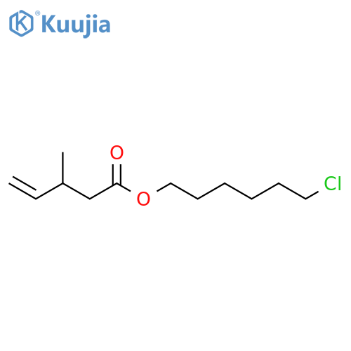 4-Pentenoic acid, 3-methyl-, 6-chlorohexyl ester structure