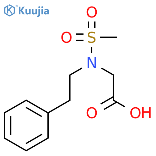 (Methanesulfonyl-phenethyl-amino)-acetic acid structure