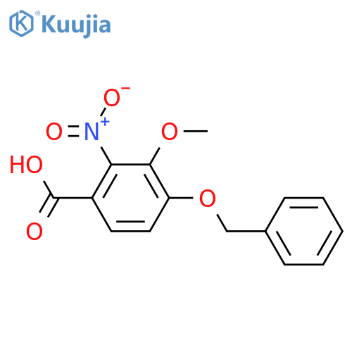 4-(Benzyloxy)-3-methoxy-2-nitrobenzoic acid structure