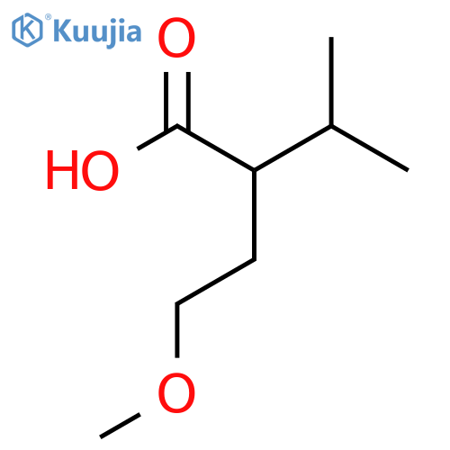 2-(2-methoxyethyl)-3-methylbutanoic acid structure