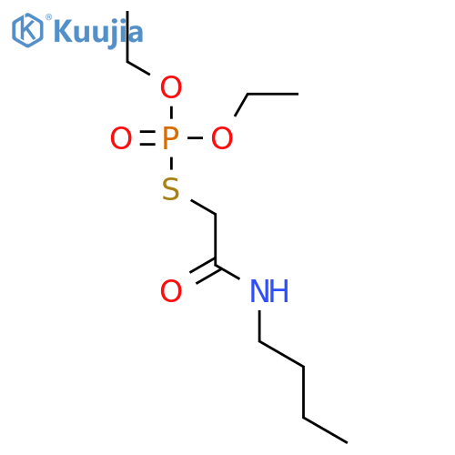 S-[2-(butylamino)-2-oxoethyl] O,O-diethyl phosphorothioate structure