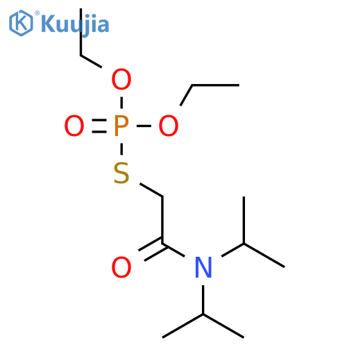 S-[2-(dipropan-2-ylamino)-2-oxoethyl] O,O-diethyl phosphorothioate structure